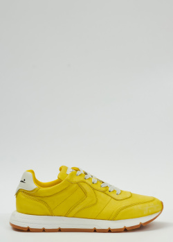 Кросівки зі шкіри Voile Blanche Storm жовтого кольору, фото